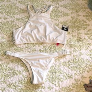 Victoria's Secret White Bikini Set small top/med bottom